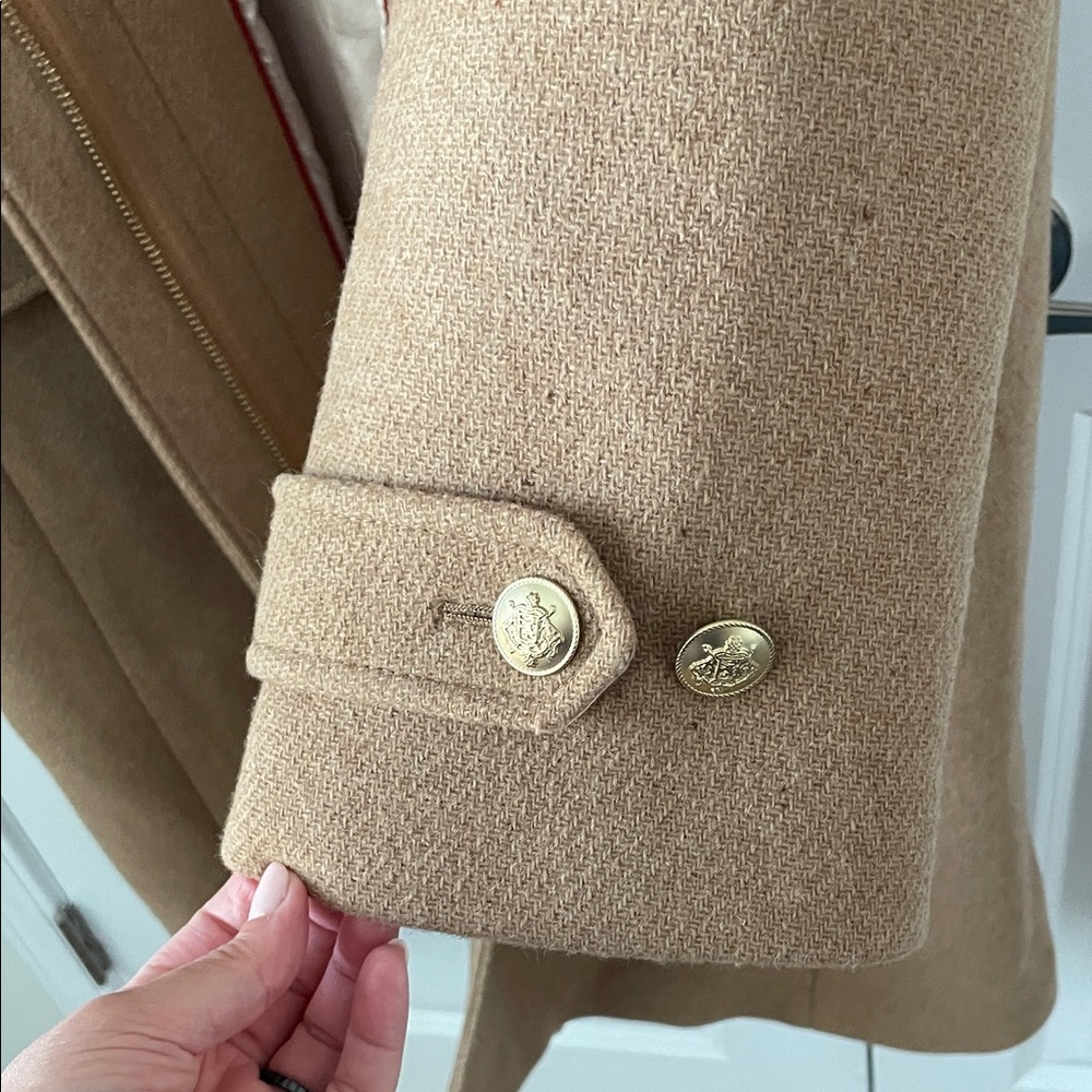 J. Crew Camel Trench Wool Coat - Picture 7 of 9